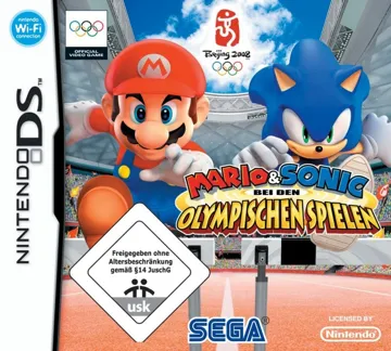 Mario & Sonic at Beijing Olympic (Japan) box cover front